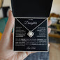 To My Daughter|Gift your daughter a meaningful necklace from her dad, a source of inspiration and strength. This sentimental 14k Love Knot necklace is a heartfelt expression of love and a special gift she'll cherish.