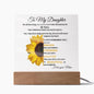 To My Daughter |Square Acrylic Plaque