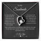 To My Soulmate Necklace, Vday Gifts For Her, Valentines Gift For Soulmate, Wife, Gf, Girlfriend, Fiancee, Future Wife, Message Card Jewelry.