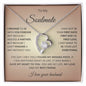 To My Soulmate Wife Gift from Husband| jewelry from husband| Soulmate Necklace, Vday Gifts For Her, Valentines Gift For Soulmate, Wife, Gf, Girlfriend, Fiancee, Future Wife, Message Card Jewelry