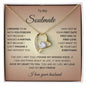 To My Soulmate Wife Gift from Husband| jewelry from husband| Soulmate Necklace, Vday Gifts For Her, Valentines Gift For Soulmate, Wife, Gf, Girlfriend, Fiancee, Future Wife, Message Card Jewelry