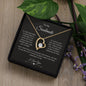 To My Soulmate Necklace, Vday Gifts For Her, Valentines Gift For Soulmate, Wife, Gf, Girlfriend, Fiancee, Future Wife, Message Card Jewelry.